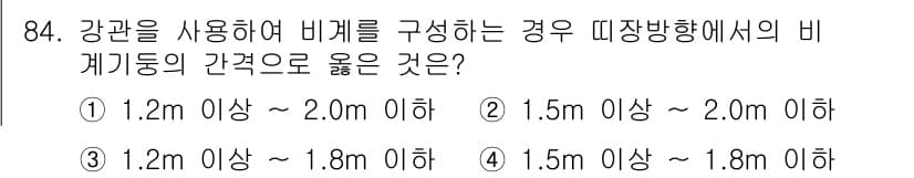 건설안전산업기사 2015년 84번 - 정답과 핵심 포인트를 검수 중인 기출문제