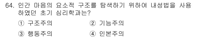 임상심리사_2급 2016년 64번 - 정답과 핵심 포인트를 검수 중인 기출문제