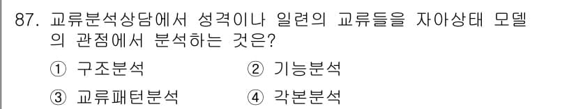 임상심리사_2급 2016년 87번 - 정답과 핵심 포인트를 검수 중인 기출문제
