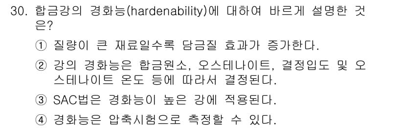 컴퓨터응용가공산업기사 2015년 30번 - 정답과 핵심 포인트를 검수 중인 기출문제