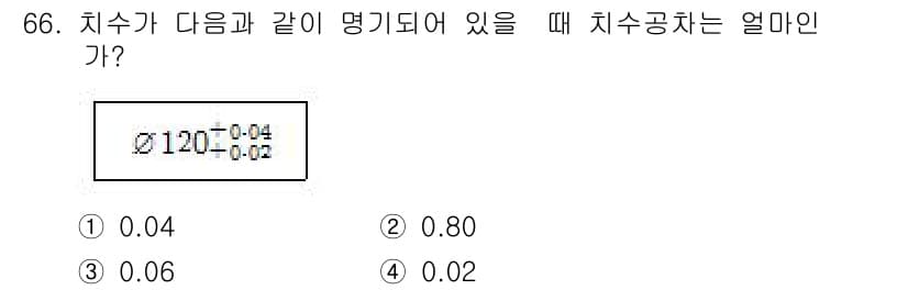 컴퓨터응용가공산업기사 2016년 66번 - 정답과 핵심 포인트를 검수 중인 기출문제