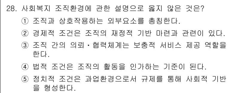 사회복지사_1급(3교시)(구) 2018년 28번 - 정답과 핵심 포인트를 검수 중인 기출문제