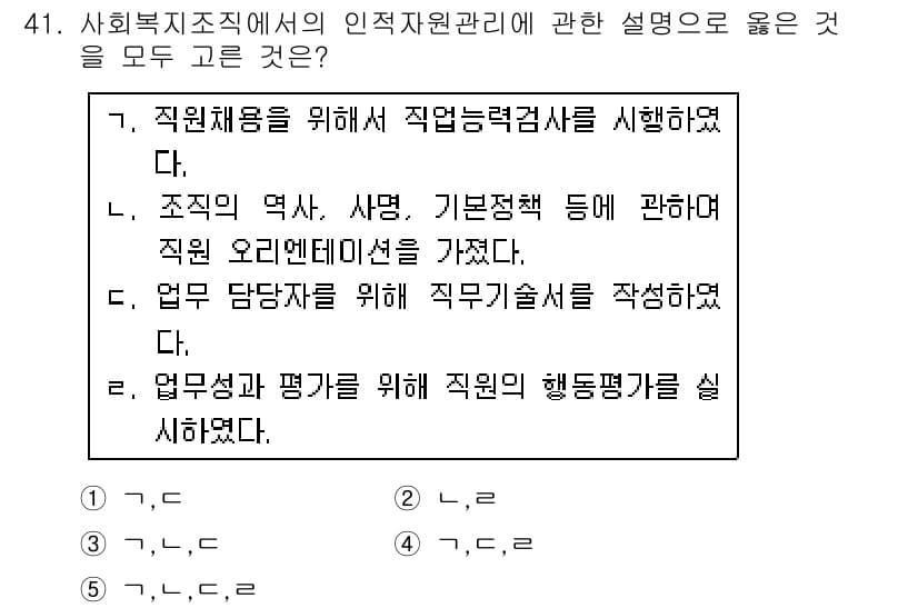 사회복지사_1급(3교시) 2018년 41번 - 정답과 핵심 포인트를 검수 중인 기출문제