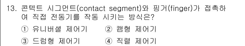천장크레인운전기능사 2015년 13번 - 정답과 핵심 포인트를 검수 중인 기출문제