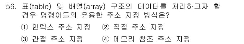 전자산업기사 2016년 56번 - 정답과 핵심 포인트를 검수 중인 기출문제