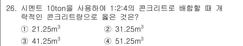 건축산업기사 2015년 26번 - 정답과 핵심 포인트를 검수 중인 기출문제