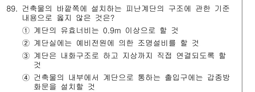 건축산업기사 2015년 89번 - 정답과 핵심 포인트를 검수 중인 기출문제