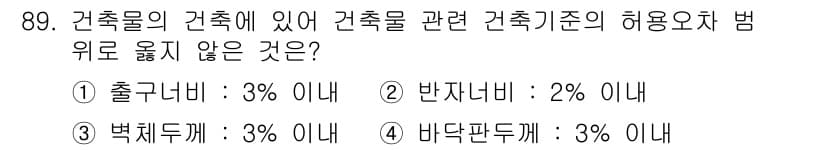 건축산업기사 2016년 90번 - 정답과 핵심 포인트를 검수 중인 기출문제