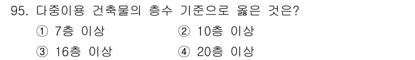 건축산업기사 2017년 95번 - 정답과 핵심 포인트를 검수 중인 기출문제