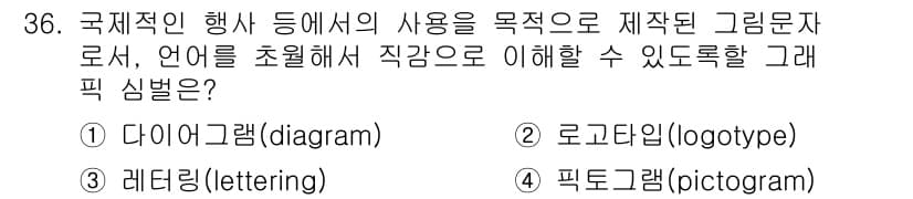 컬러리스트산업기사 2015년 36번 - 정답과 핵심 포인트를 검수 중인 기출문제