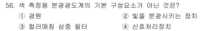 컬러리스트산업기사 2015년 56번 - 정답과 핵심 포인트를 검수 중인 기출문제