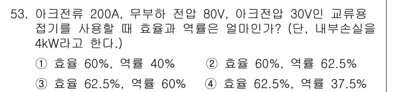용접산업기사 2017년 53번 - 정답과 핵심 포인트를 검수 중인 기출문제