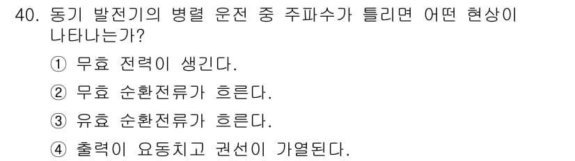 전기기능사 2015년 40번 - 정답과 핵심 포인트를 검수 중인 기출문제