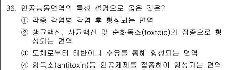 이용사 2016년 36번 - 정답과 핵심 포인트를 검수 중인 기출문제
