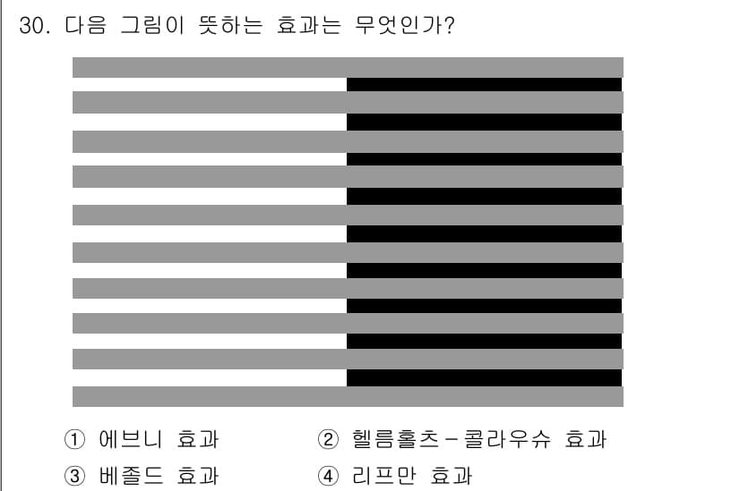 멀티미디어콘텐츠제작전문가 2017년 30번 - 정답과 핵심 포인트를 검수 중인 기출문제