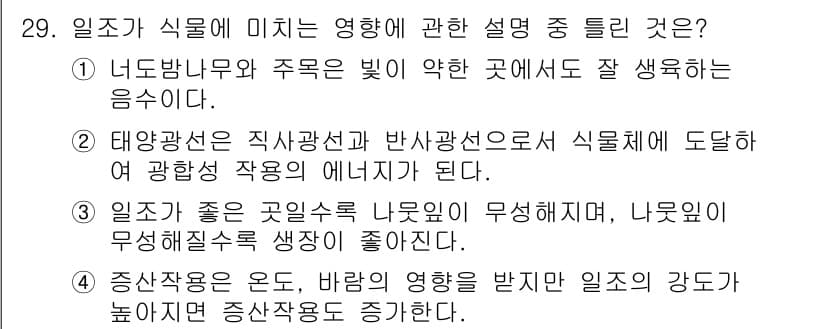 조경산업기사 2015년 29번 - 정답과 핵심 포인트를 검수 중인 기출문제