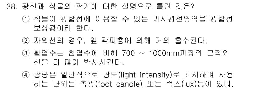 조경산업기사 2017년 38번 - 정답과 핵심 포인트를 검수 중인 기출문제
