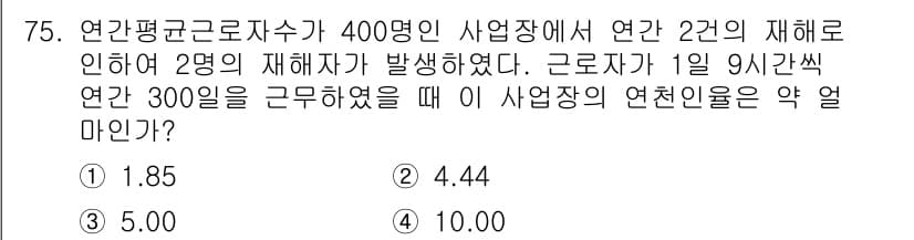 조경산업기사 2017년 75번 - 정답과 핵심 포인트를 검수 중인 기출문제