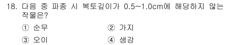 종자기사 2016년 18번 - 정답과 핵심 포인트를 검수 중인 기출문제