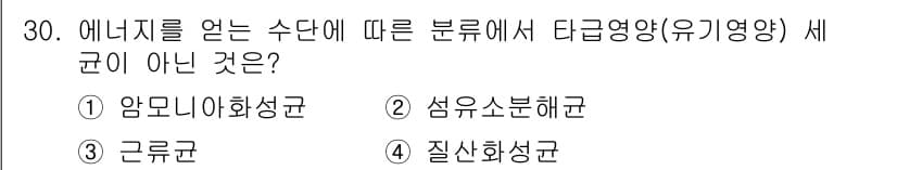 유기농업기능사 2015년 30번 - 정답과 핵심 포인트를 검수 중인 기출문제