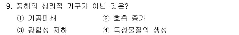 유기농업기능사 2015년 9번 - 정답과 핵심 포인트를 검수 중인 기출문제