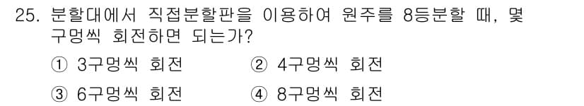 기계가공조립기능사 2015년 25번 - 정답과 핵심 포인트를 검수 중인 기출문제