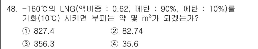 가스기사 2016년 48번 - 정답과 핵심 포인트를 검수 중인 기출문제