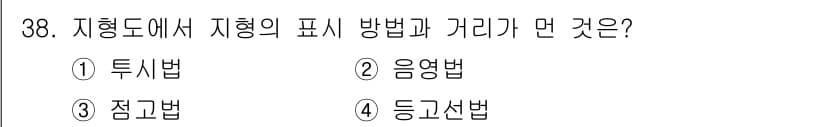 측량기능사 2015년 38번 - 정답과 핵심 포인트를 검수 중인 기출문제