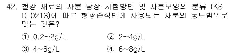 자기비파괴검사기능사 2016년 42번 - 정답과 핵심 포인트를 검수 중인 기출문제