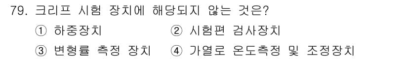 금속재료산업기사 2016년 79번 - . 변형률 측정 장치.

해설: 변형률 측정 장치는 재료의 기계적 성질을... 에 관한 핵심 기출문제