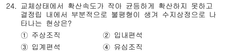 금속재료산업기사 2018년 25번 - 정답과 핵심 포인트를 검수 중인 기출문제