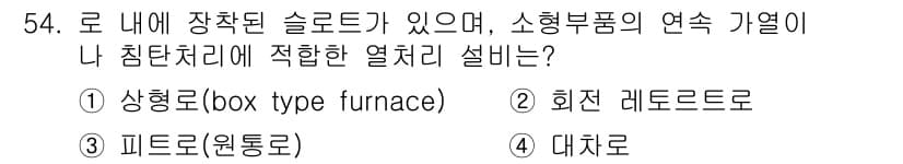 금속재료산업기사 2018년 55번 - 정답과 핵심 포인트를 검수 중인 기출문제