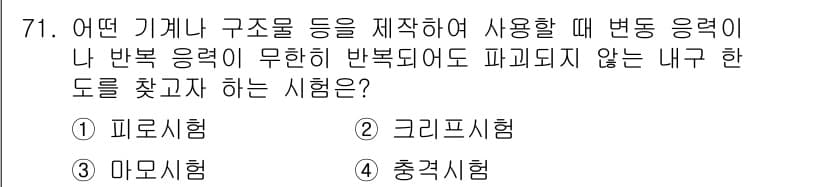 금속재료산업기사 2018년 72번 - 정답과 핵심 포인트를 검수 중인 기출문제