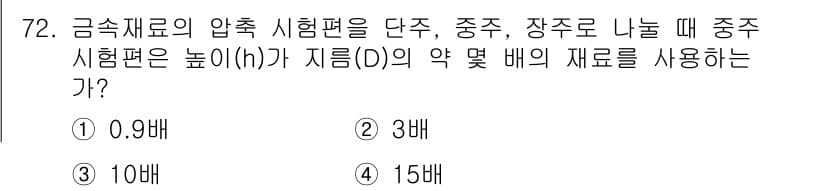 금속재료산업기사 2018년 73번 - 정답과 핵심 포인트를 검수 중인 기출문제