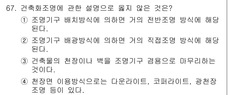 건축설비기사 2017년 67번 - 정답과 핵심 포인트를 검수 중인 기출문제