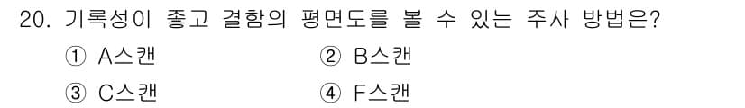 초음파비파괴검사기능사 2015년 20번 - 정답과 핵심 포인트를 검수 중인 기출문제