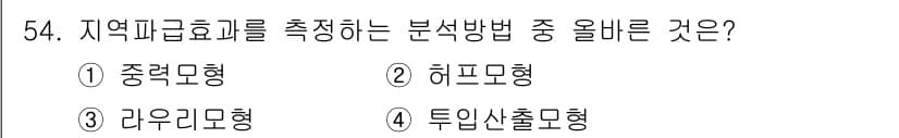 도시계획기사 2017년 54번 - 정답과 핵심 포인트를 검수 중인 기출문제