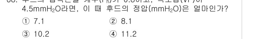 산업위생관리산업기사 2017년 69번 - 정답과 핵심 포인트를 검수 중인 기출문제