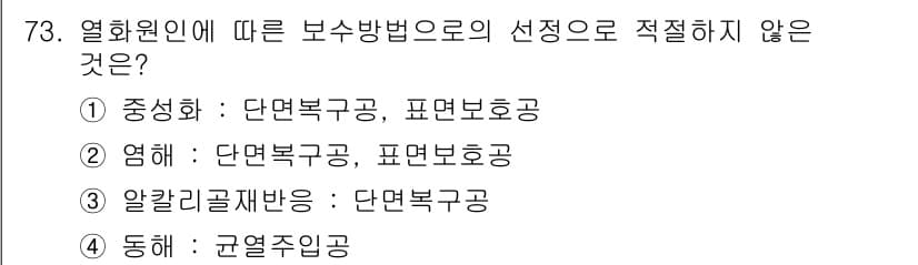 콘크리트기사 2017년 73번 - 정답과 핵심 포인트를 검수 중인 기출문제