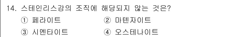 침투비파괴검사기사(구) 2015년 14번 - 정답과 핵심 포인트를 검수 중인 기출문제