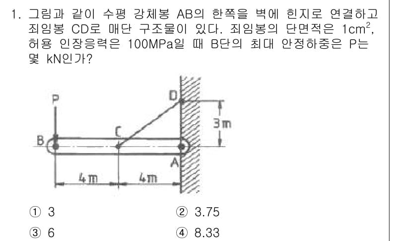 건설기계설비기사 2016년 1번 - 정답과 핵심 포인트를 검수 중인 기출문제