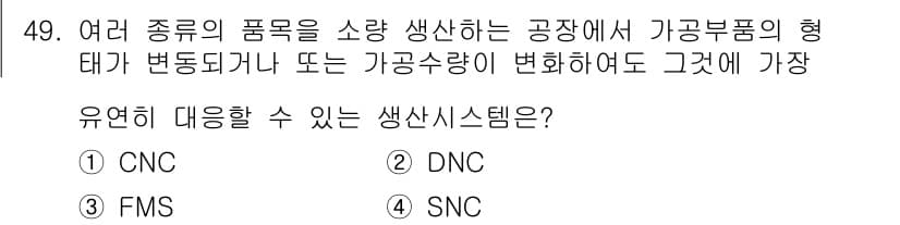 생산자동화산업기사 2015년 49번 - 정답과 핵심 포인트를 검수 중인 기출문제