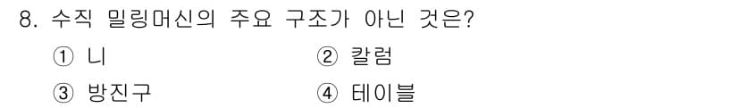 생산자동화산업기사 2017년 8번 - 정답과 핵심 포인트를 검수 중인 기출문제