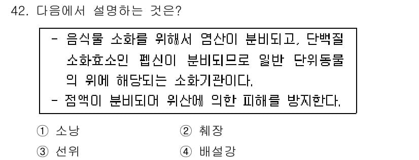 축산기사 2016년 42번 - 정답과 핵심 포인트를 검수 중인 기출문제