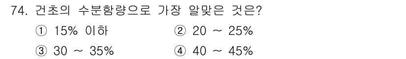 축산기사 2016년 78번 - 정답과 핵심 포인트를 검수 중인 기출문제