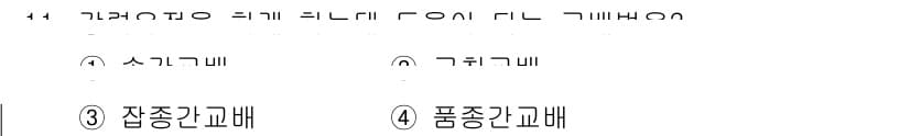 축산기사 2017년 11번 - 정답과 핵심 포인트를 검수 중인 기출문제