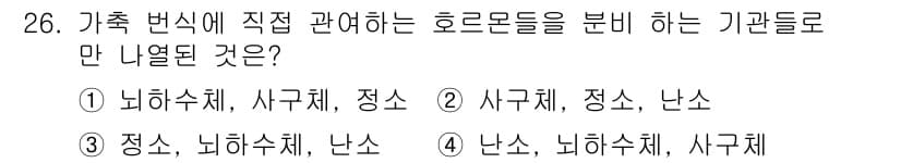 축산기사 2017년 26번 - 정답과 핵심 포인트를 검수 중인 기출문제