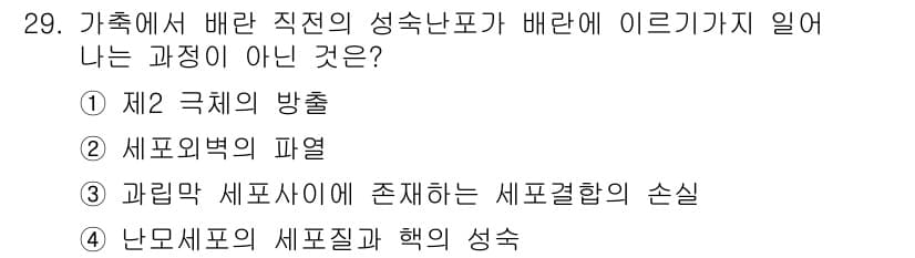 축산기사 2017년 29번 - 정답과 핵심 포인트를 검수 중인 기출문제