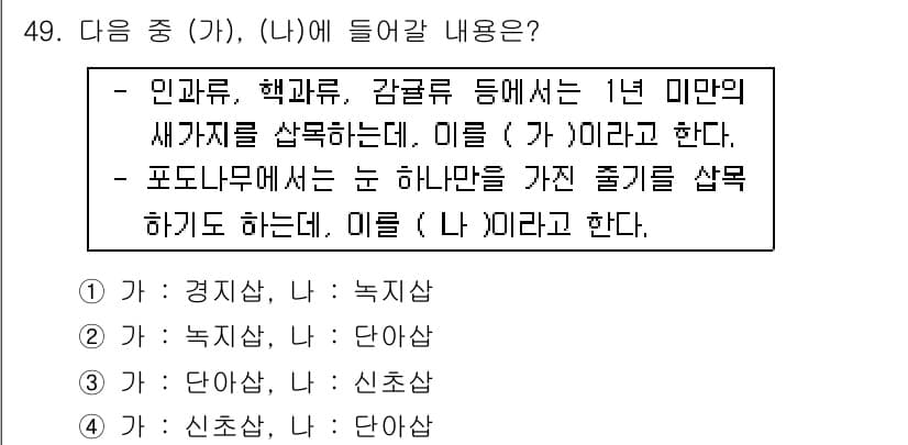 유기농업기사 2016년 49번 - 정답 4번 "신초샘"은 유기농업에서 중요한 개념으로, 어린 식물의 초기 ... 에 관한 핵심 기출문제