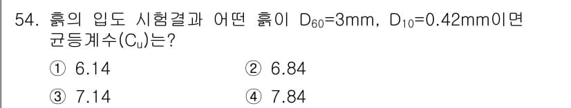 건설재료시험기능사 2015년 54번 - 정답과 핵심 포인트를 검수 중인 기출문제